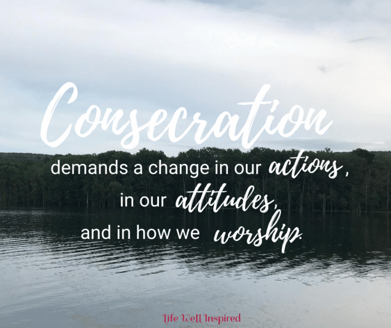 The Cost of Consecration