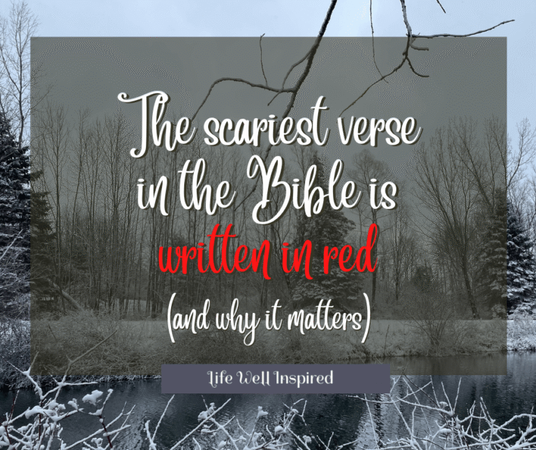 The scariest verse in the Bible is written in red (and why it matters)